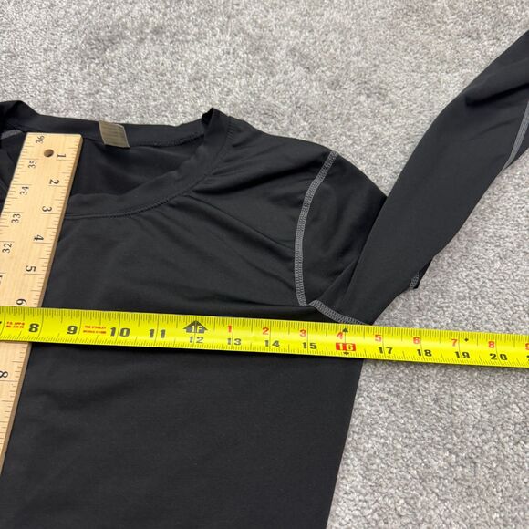 Unbranded Performance Active Long Sleeve Shirt Womens Small Black Crew Neck Run - Picture 7 of 10